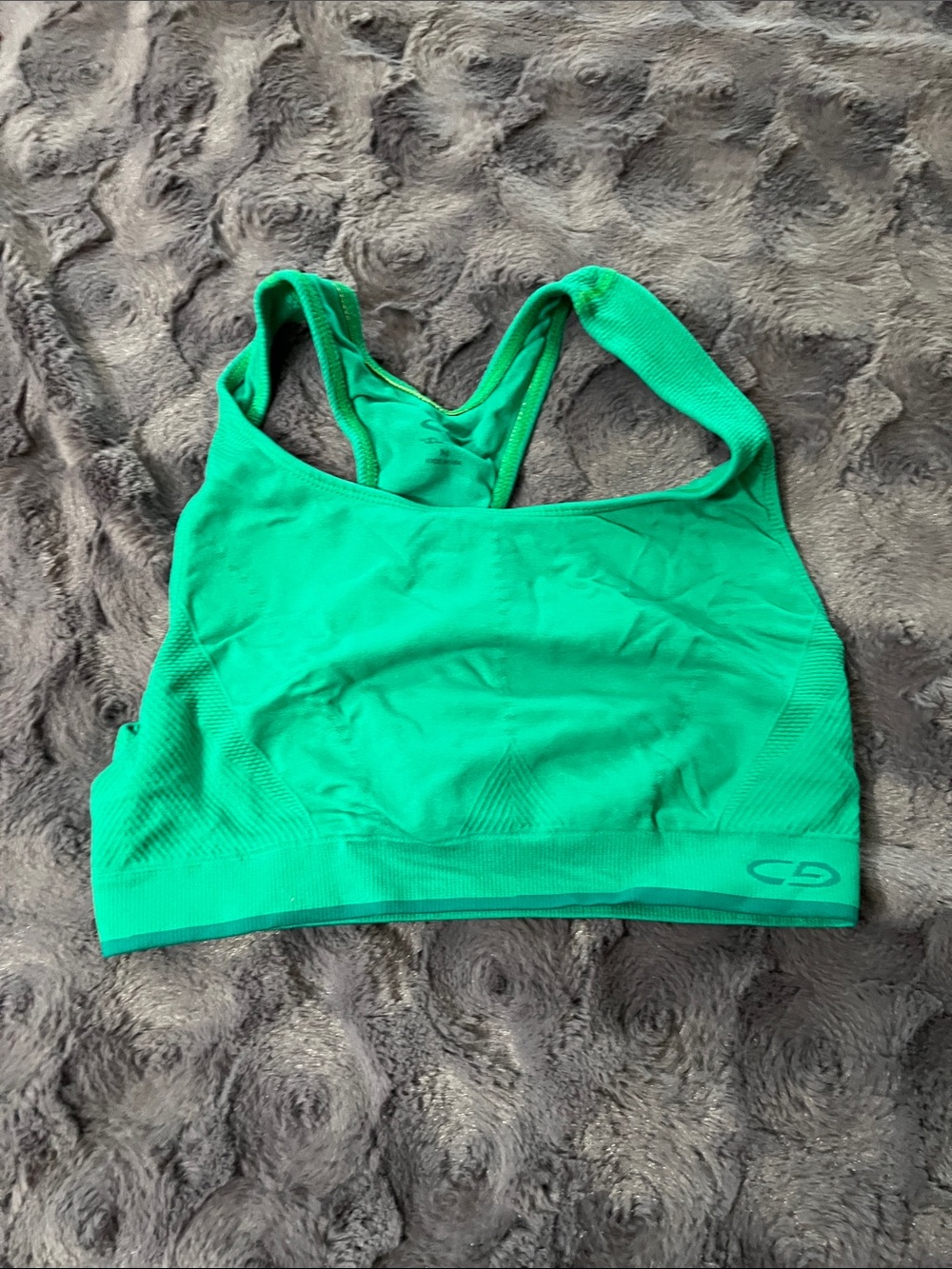 Champion Seamless Racerback Sports Bra in Bright Green